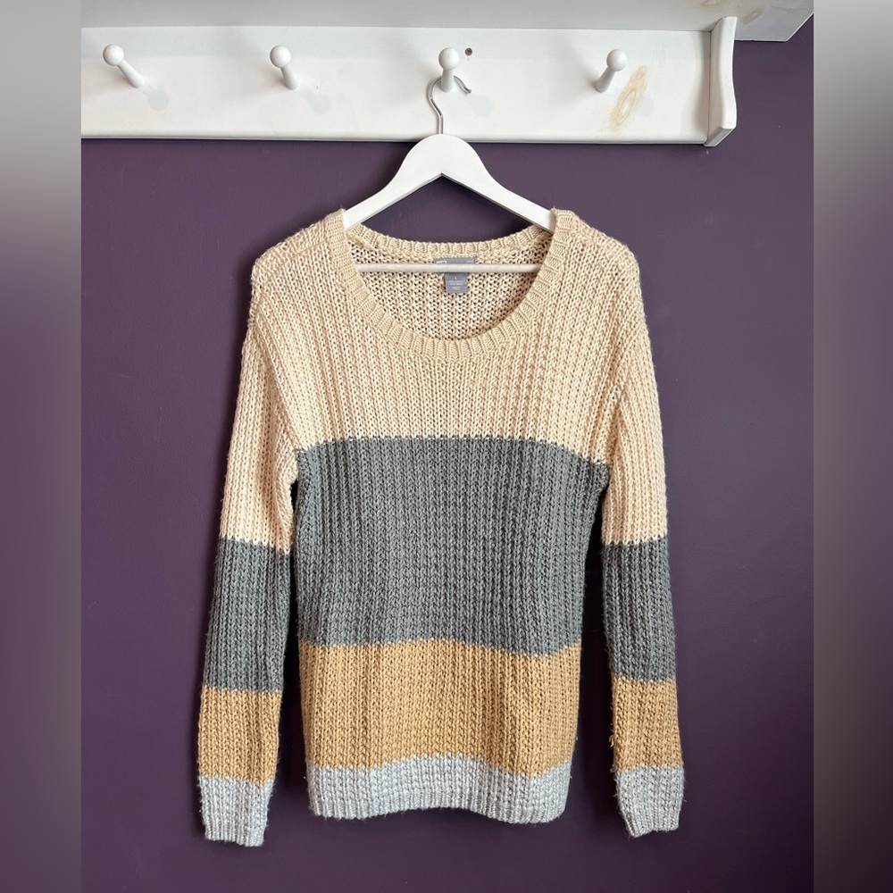 Multicolor Wool Blend Knit Sweater